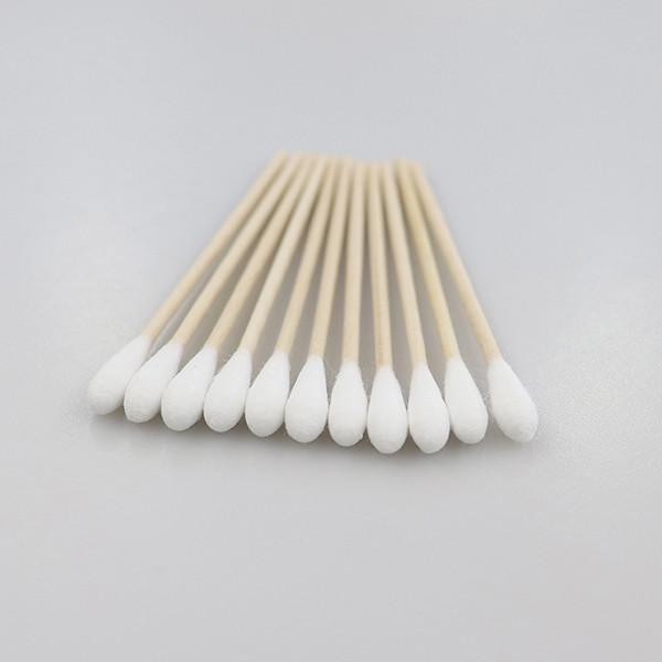Thin Bamboo Medical Cotton Buds 4 Inch Length Custom Colors Round Head