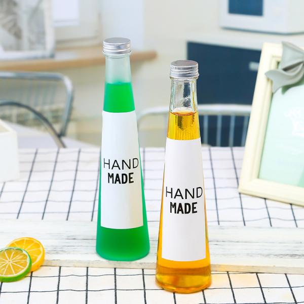 250ml / 350ml Fruit Juice Bottle , BPA Free Soda Lime Glass Tea Water Bottle