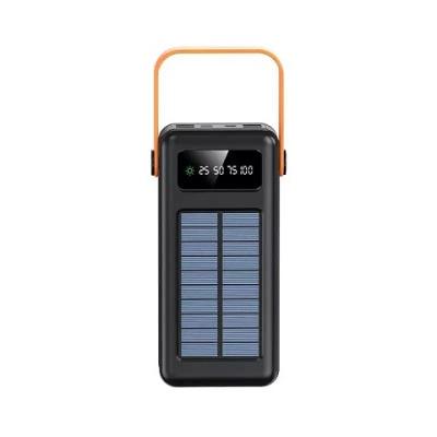 30000mAh 100000mAh 120000Mah Solar Charger Detachable Cable Solar Power Bank With Lanyard