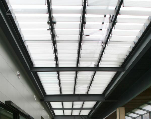 Bamboo Sun Shading Louvers Decoration Energy Conservation Polyester Coating