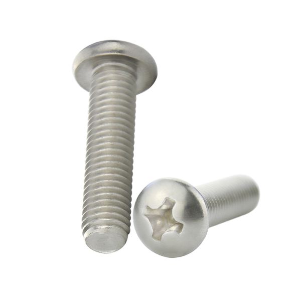Pan head cross slot machine screws