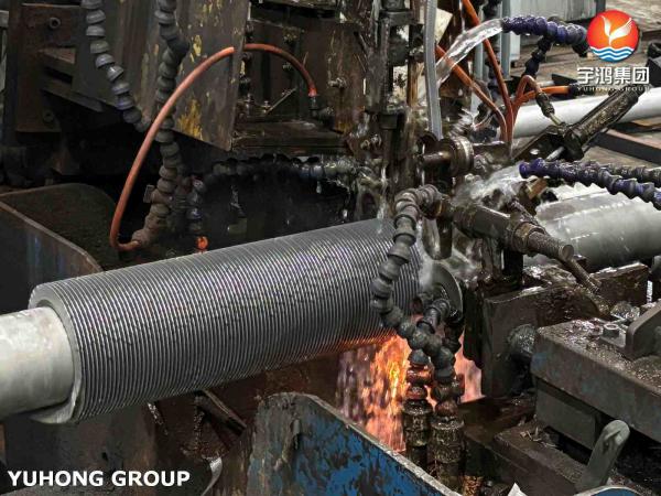 ASTM A335 P22 Alloy-Steel Pipe With AS Fin Material HFW Solid Fin Tube, High-Temperature Service