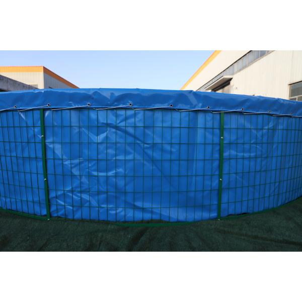 Складной 50000 литров ПВХ брезент рыбный пруд с стальной сеткой