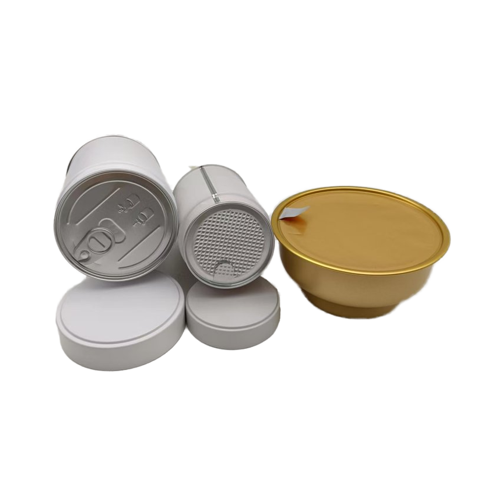 Custom Metal Pop Tin 150ml 250ml 450ml Aluminum Beverage Cans Tinplate Can with 202 Peel Back Foil Lid