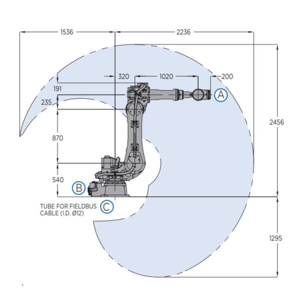 Used Yaskawa Picking With Robot Gripper 6 Axis Robot Arm Hight Payload 180kg