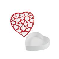 Heart Shaped Gift Box With Heart Pattern Luxury Surprise Present Packaging For Birthday