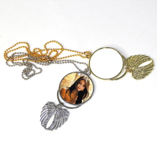 Car Hanging Decor Blank Sublimation Angel Wings Car Ornaments For Car Decorations