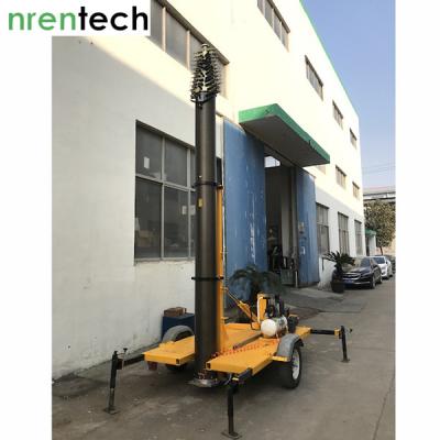 30m Lockable Pneumatic Telescopic Mast-15kg payload for mobile antenna/mobile radio broadcasting
