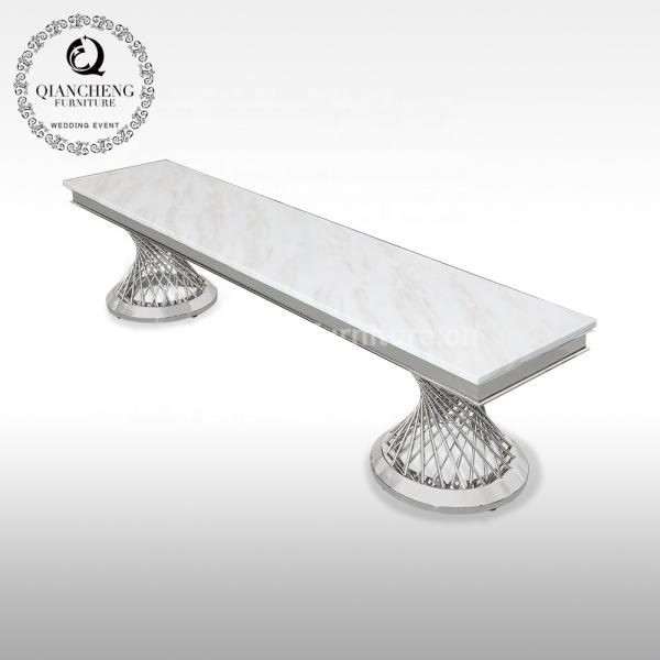 Tabela luxuosa da tevê do metal 60kg para o quadro superior branco do ouro da sala de visitas
