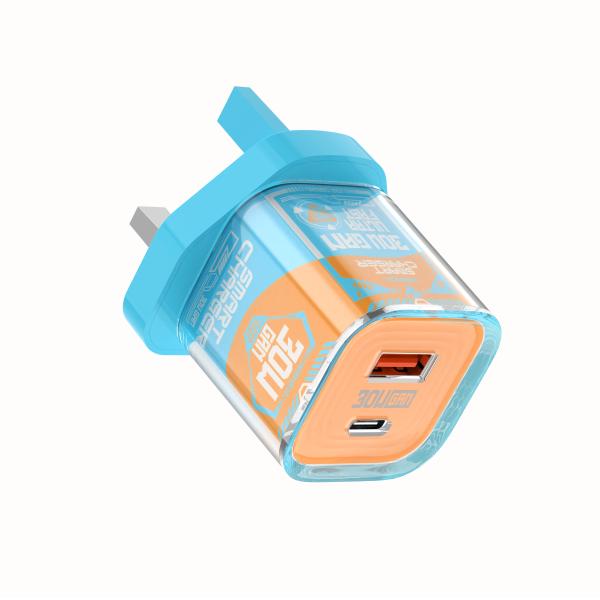 2025 30W Super Fast Charger – Compact & Smart USB-C PD Charger for Laptop/Phone/Tab 