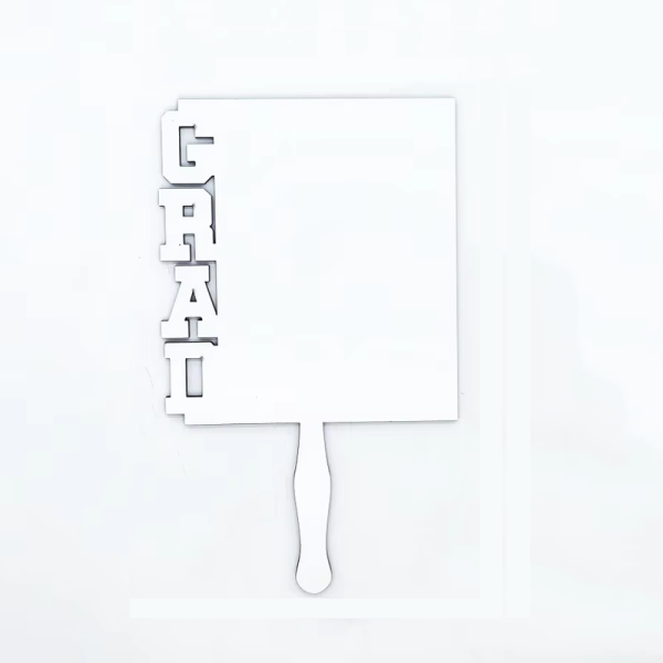 Custom Wood Frames Fan Shape Sublimation Blank MDF 2026 Grad Photo Frame