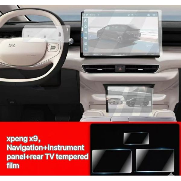 For 24-26 Xiaopeng X9 Extended Range Edition Center Control Navigation Tempered Film Automotive Supplies