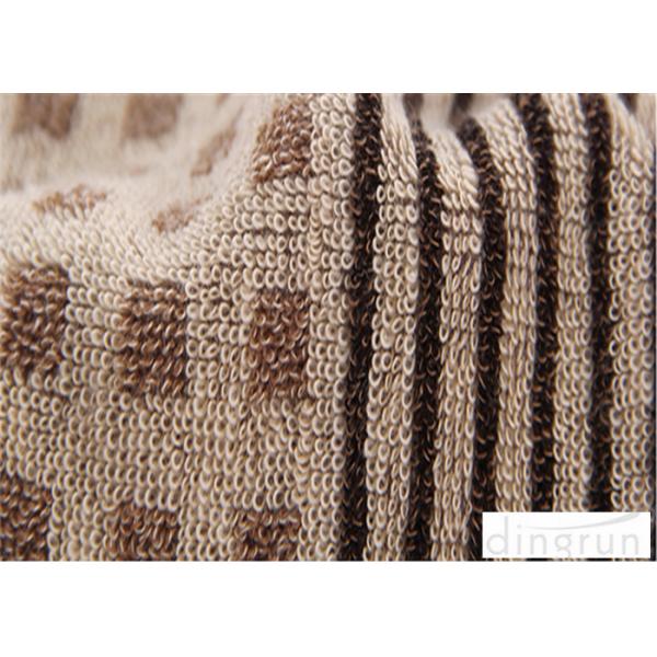 Luxury 500gsm Blue And White Striped Hand Towels For Home / Office