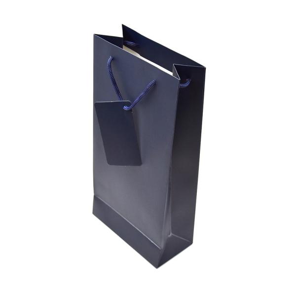 Customized 3 Minute Exquisite Single Copper Paper Blue Handbag For Luxury Gift Packaging