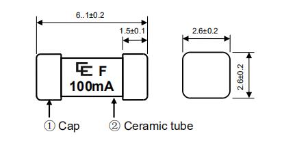 Устранимый взрыватель 50mA-250mA обломока 2410 SMD расклассифицировал настоящий поверхностный тип держателя