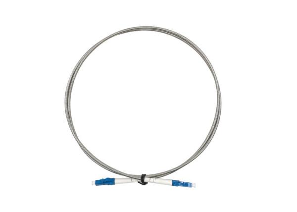 Network SM Fiber Optic Patch Cord LC UPC 1 3 Meters Armored Metal Jacket