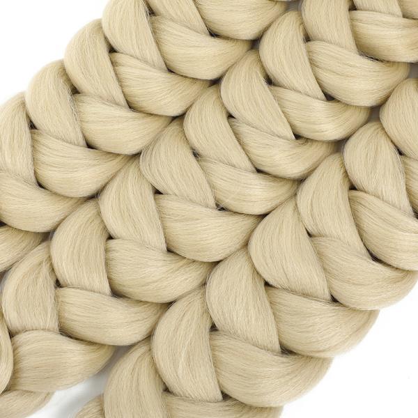 High Temperature Fiber Braiding Hair In Bulk 100% Real True Hair For Pre-Bonded Type NAIL