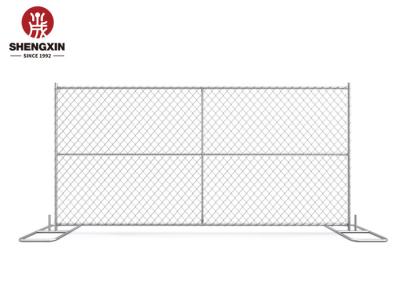 Portable 6x12 Chain Link Fence Panels Galvanized Iron For Events