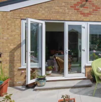 Entrance Aluminum Swing Door Corrosion Resistant Aluminium Glass Hinged Door