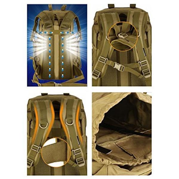 Sport Outdoor Tactical Gear Backpack Molle Assault Pack With 75L