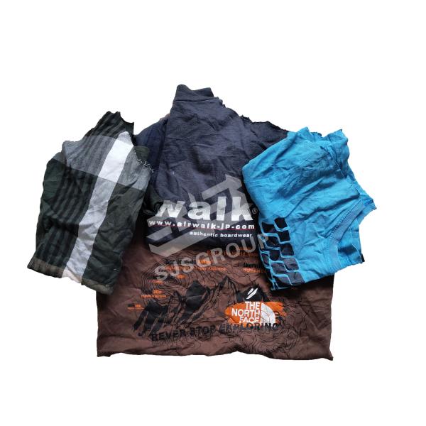 Australia colored t-shirt wiping rags Industrial use 10kg 25kg 100% cotton rags mixed coloured rags for cleaning
