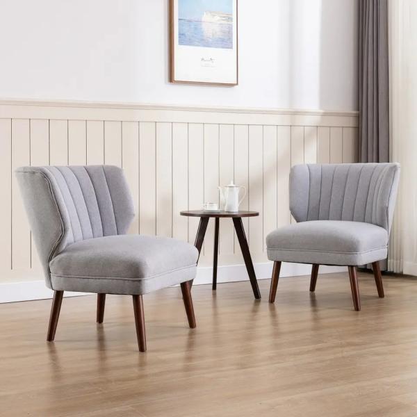 Nontoxic Velvet Modern Single Seater Chair Breathable For Dining Room