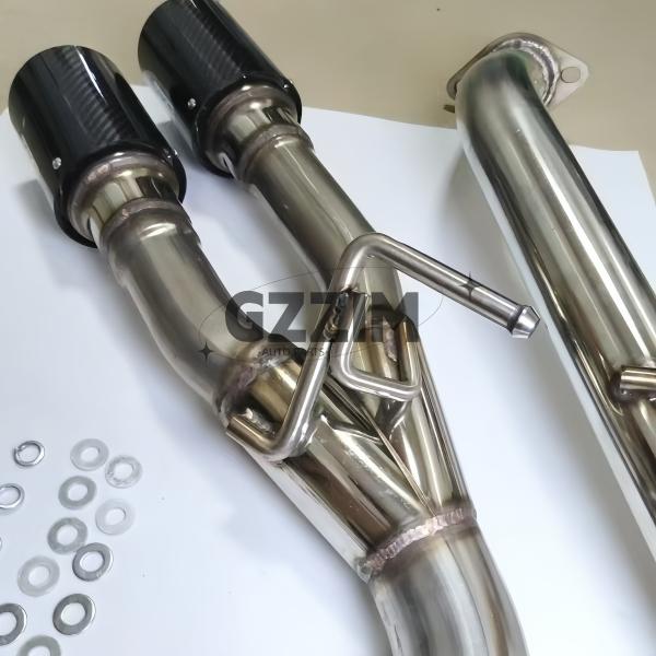 Système d'échappement à double extrémité de sortie latérale à fibre de carbone