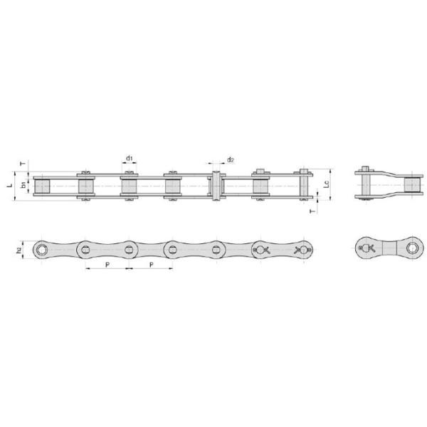 Advanced Standard Roller Chain Steel Alloy Agricultural Roller Chain
