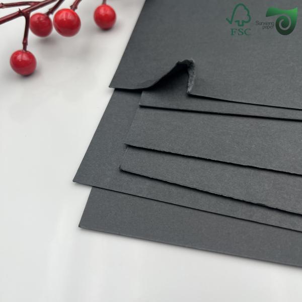 Book Binding Board 300gr 350gr Uncoating Solid Black Paper For Shopping Bag 70cm 100cm