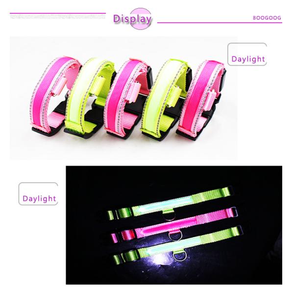 Luminous Waterproof LED Dog Collar Christmas Use Small Flashing