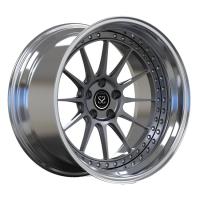 O bordo lustrado forjado orlara o prato profundo do PC de 2 partes para as rodas dos raios do metal de arma de Audi S3