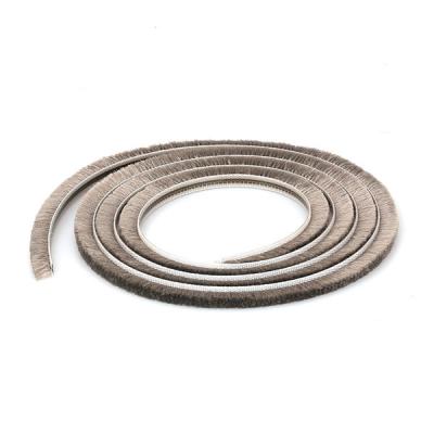 Vinyl Warehouse Window And Door Weather Strip Wool Pile 6×18mm Sound Proof