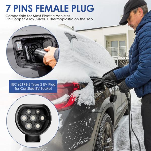 Black 22KW EV Charging Station WIFI RFID Cards With DC 6mA Type 2 Wallbox