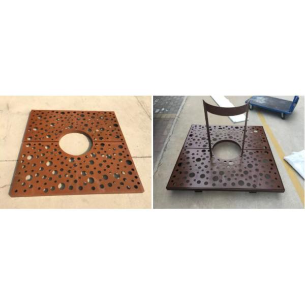 Свет пала Corten на открытом воздухе оформления ржавый стальной для лужайки сада