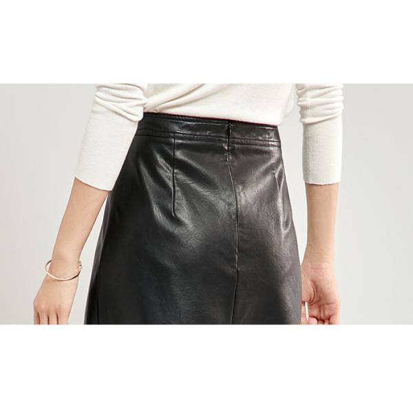 Pleather A Shape Short Ladies Dress Skirt Texture PU Elegant High Waist Slim Skirt