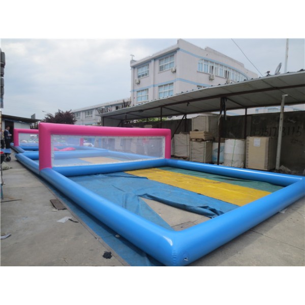 Popular Water Inflatable Volleyball Court Inflatable Float Volleyball Net Water Park Inflatable Pool Floating Volleyball Court