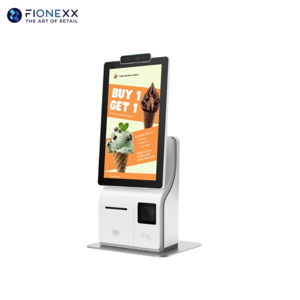 15.6 pouces écran unique Kiosques de service personnel Terminal POS avec caméra AI