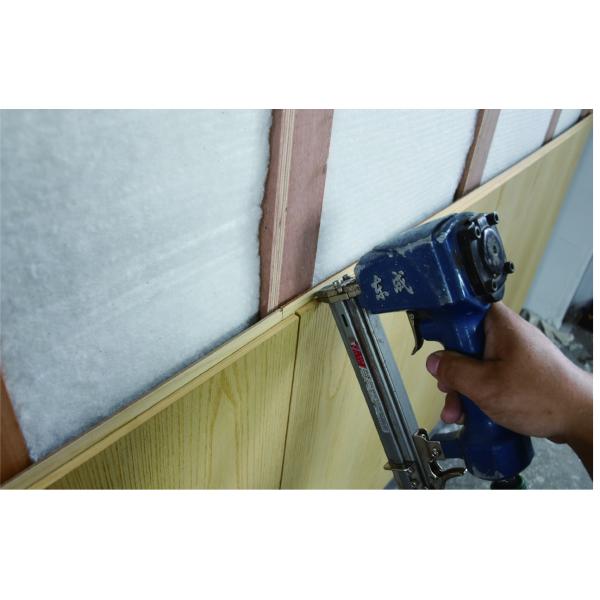 Круглое отверстие структура акустические перфорированные деревянные панели 2400 мм 0,9NRC CE FSC