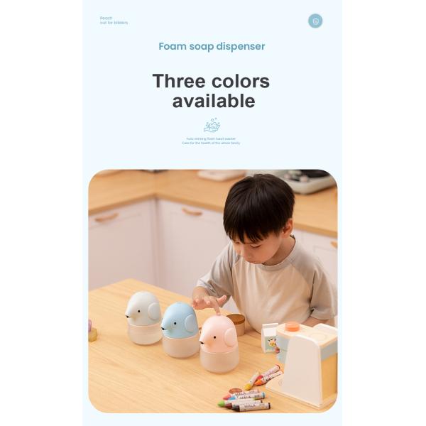 300ml Rechargeable Smart Dispenser Automatic Electric Hand Soap Dispenser Cute Animal Elephant Design Bathroom Kitchen