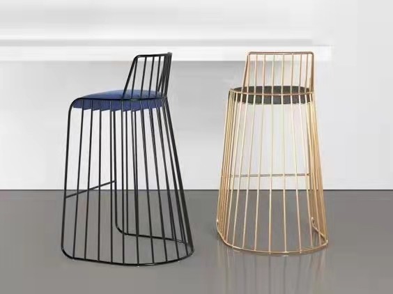 La silla de tabla antigua del Pub de la barra del taburete del vintage fijó la madera contrachapada de acero inoxidable Sponage