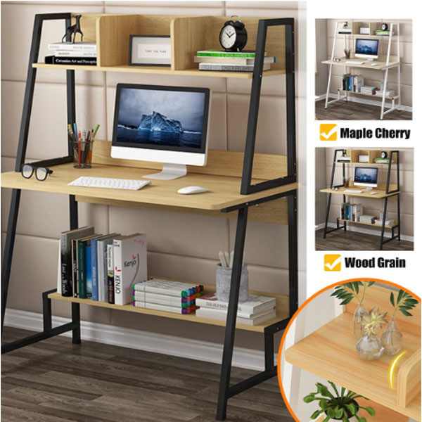 Gaming Desk Design Foldable Bookshelf Metal and Wood Office Furniture for Home Office