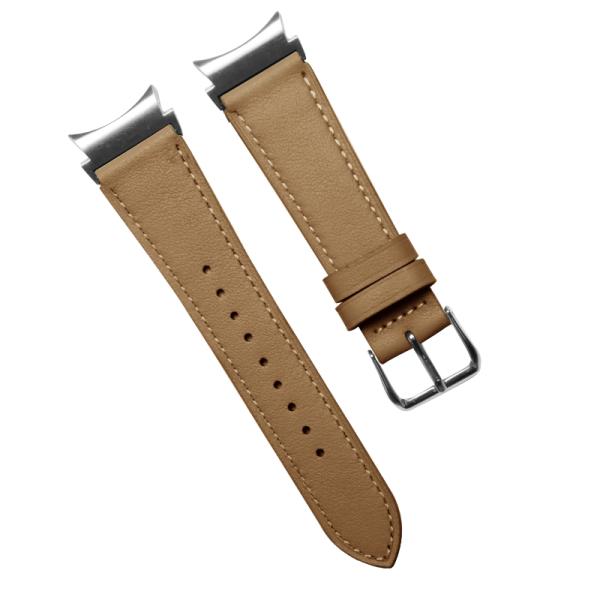 20мм кожаная лента для Samsung Galaxy Watch 4 Quick Release Настоящая кожаная лента