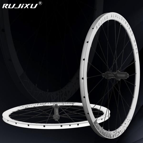 120psi 50mm V Brake Wheelset White Aluminum Alloy Road Bike Wheel Set With Center Lock Disc Brake