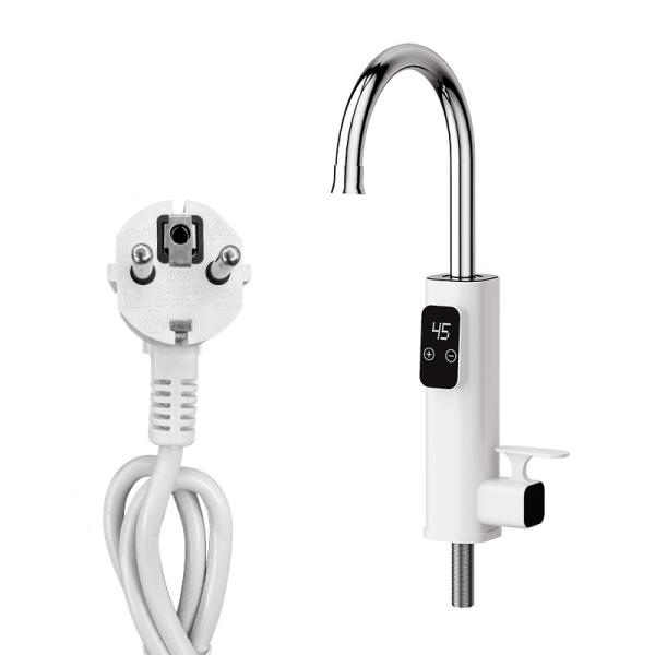 360 Deg Free Rotation 304 Stainless Steel Electric Heating Water Faucet With 3s Fast Heating