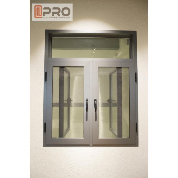 Rainproof Aluminum Casement Windows Thermal Break Aluminium System Design double casement windows