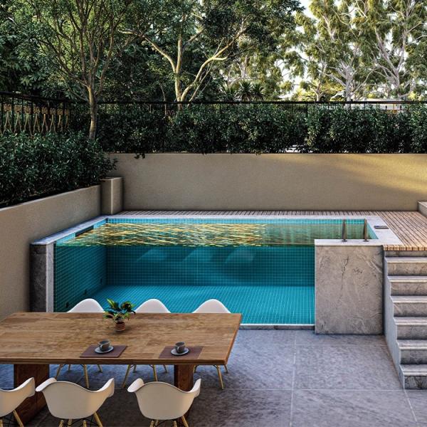 Outdoor Prefab Pool Large Transparent Acrylic Glass Swimming Pool for Underground Spaces