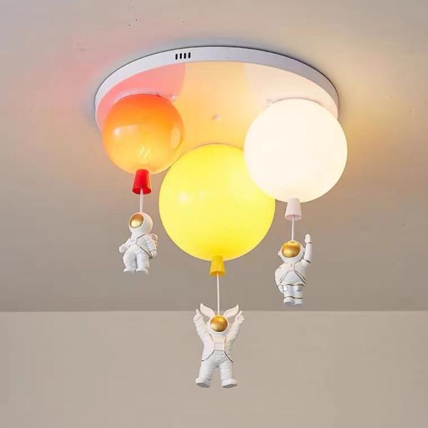 Kids Children Bed Room Pendant Light Colourful Glass Balloon Led Ceiling Lamp