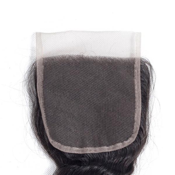 Human Hair Extension 4x4 Glueless Lace Closure Short Loose Wave Wig Remy Hair Grade