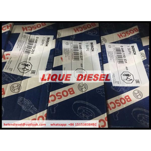0 445 110 231  Genuine fuel injector 0445110231 for Chevrolet 93342272, MWM 940704640034, VW 2P0 130 201, 2P0130201
