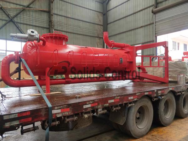 180m3/H Oilfield MGS Poor Boy Degasser 800mm Main Body Diameter